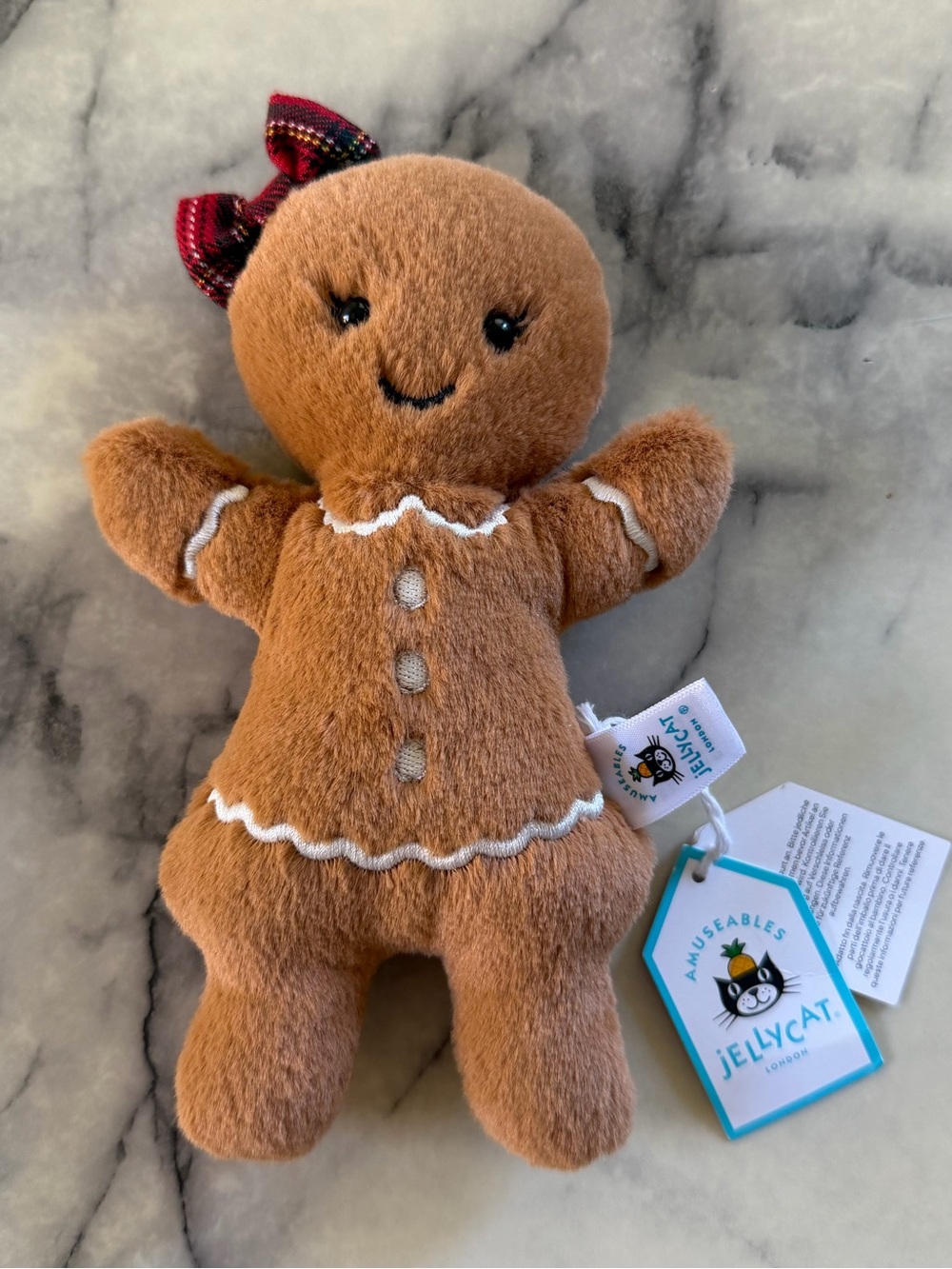 Jellycat Jingle Jingle Gingerbread Girl Plush NWT